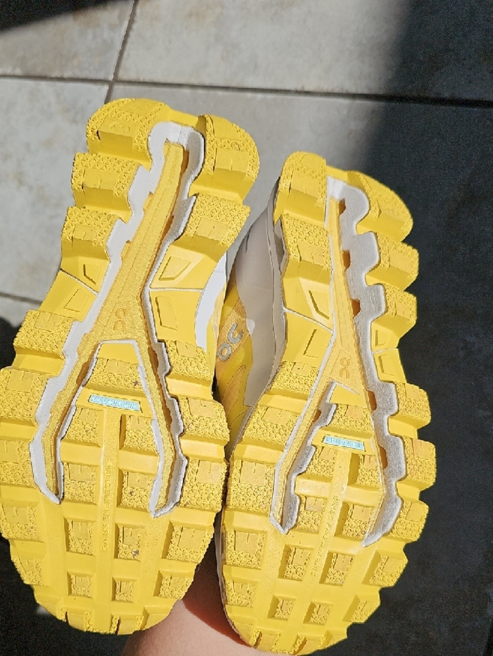 On Running Women's Cloudventure Waterproof Sneakers in Yellow - Picture 5 of 6